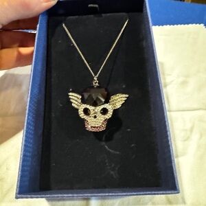 Swarovski golden bronze Crystal skull